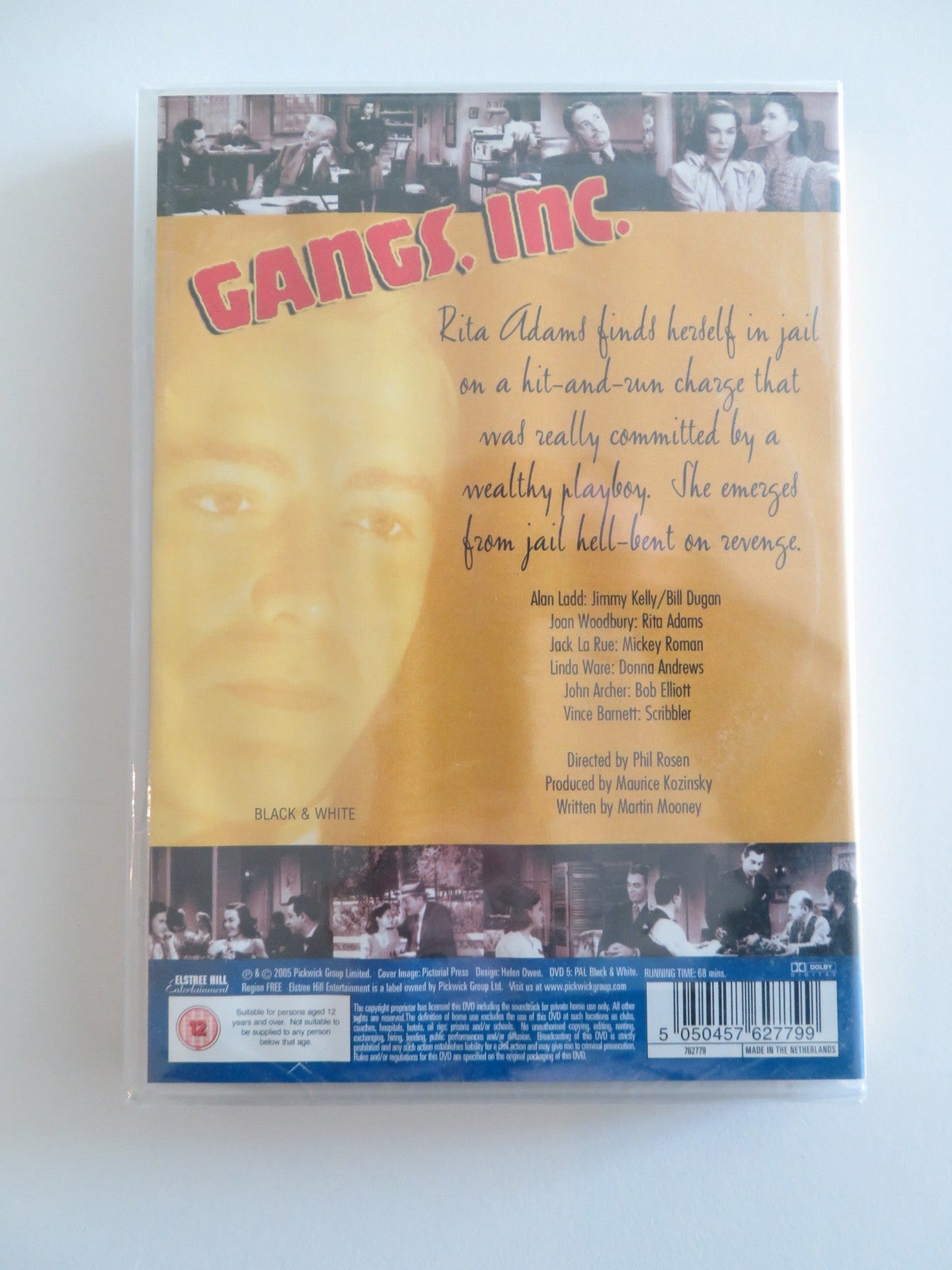 GANGS, INC. (DVD) ALAN LADD LINDA WARE 1941 REGION FREE Rendezvous Cinema Movie posters