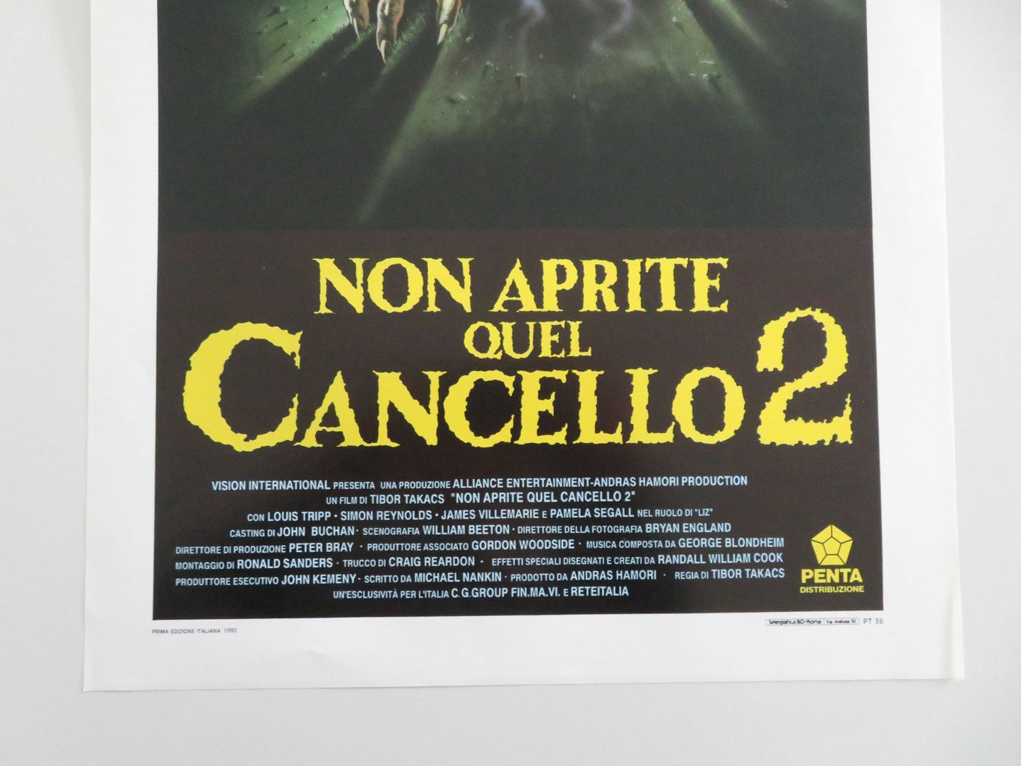 Gate 2: The Trespassers Italian Locandina Poster Louis Tripp Simon Reynolds 1990 Movie posters