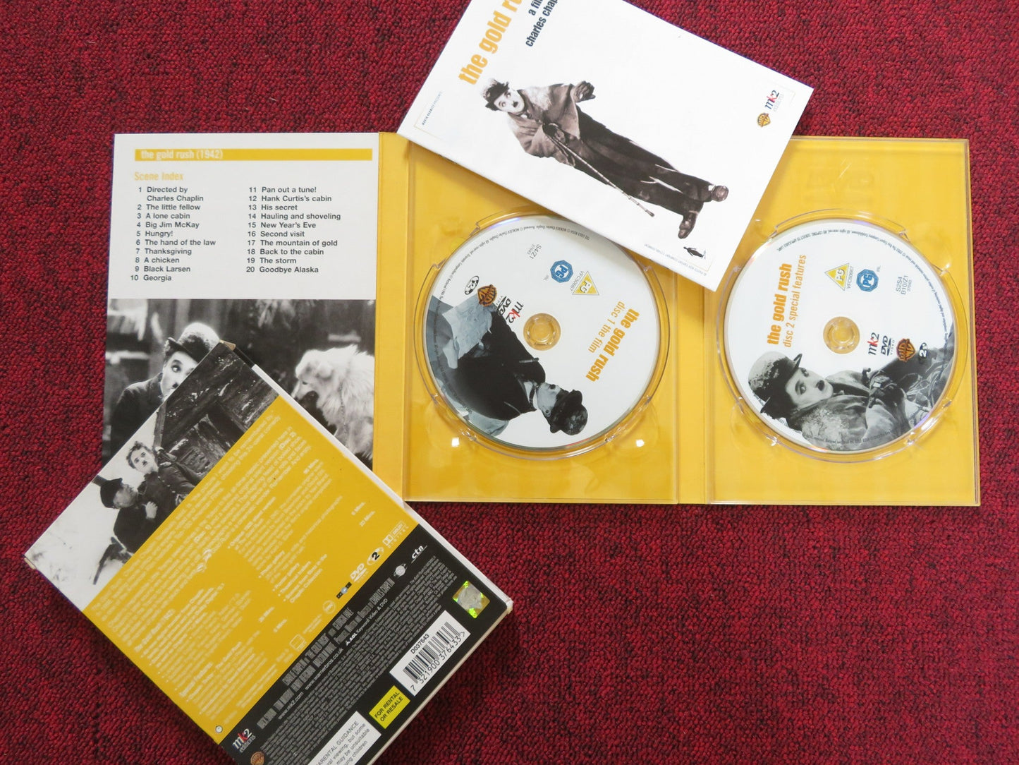 GOLD RUSH (DVD) CHARLIE CHAPLIN GEORGIA HALE 1925 REGION 2 Rendezvous Cinema Movie posters