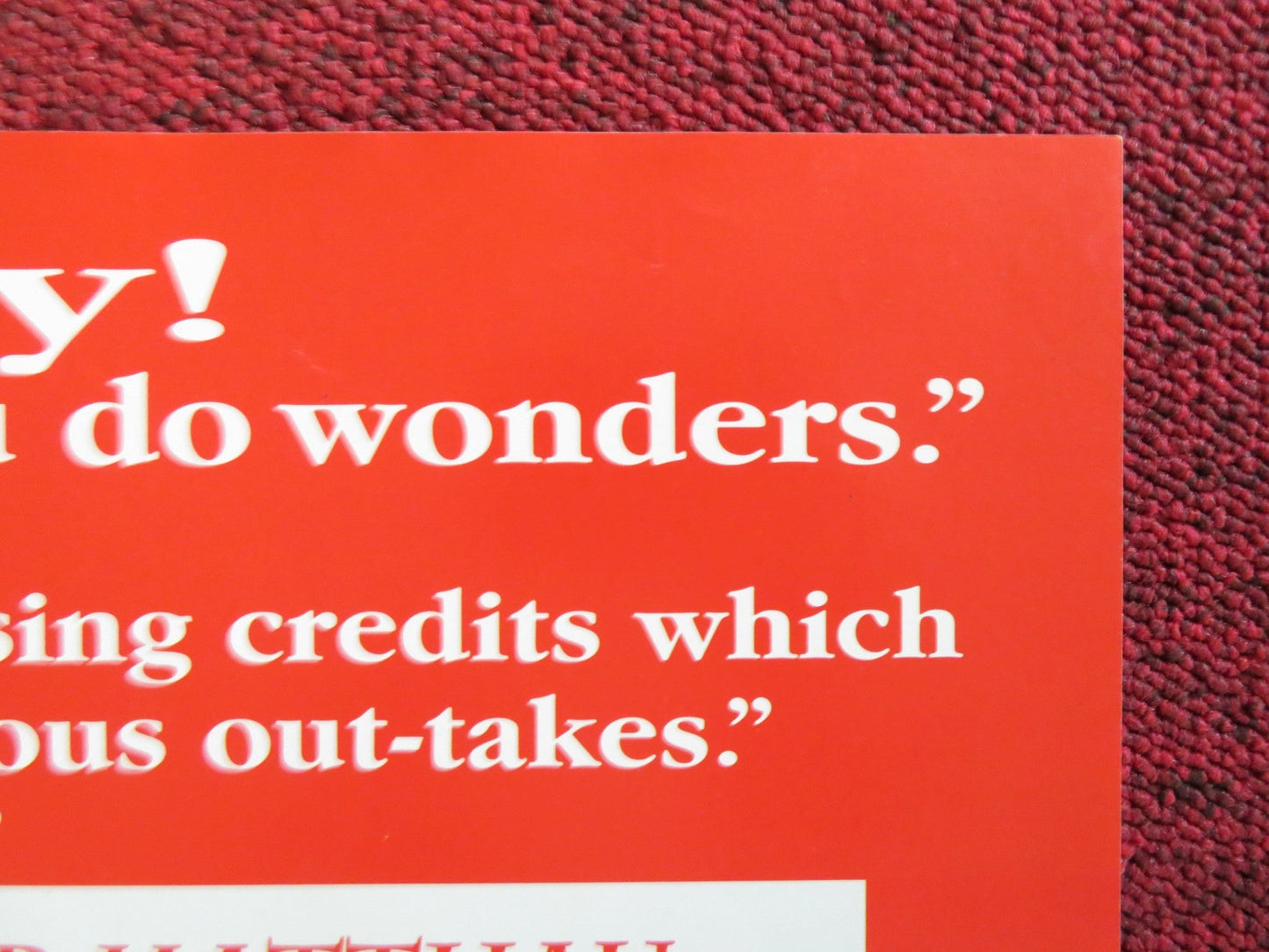 GRUMPY OLD MEN VHS VIDEO POSTER JACK LEMMON WALTER MATTHAU 1994 Rendezvous Cinema Movie posters