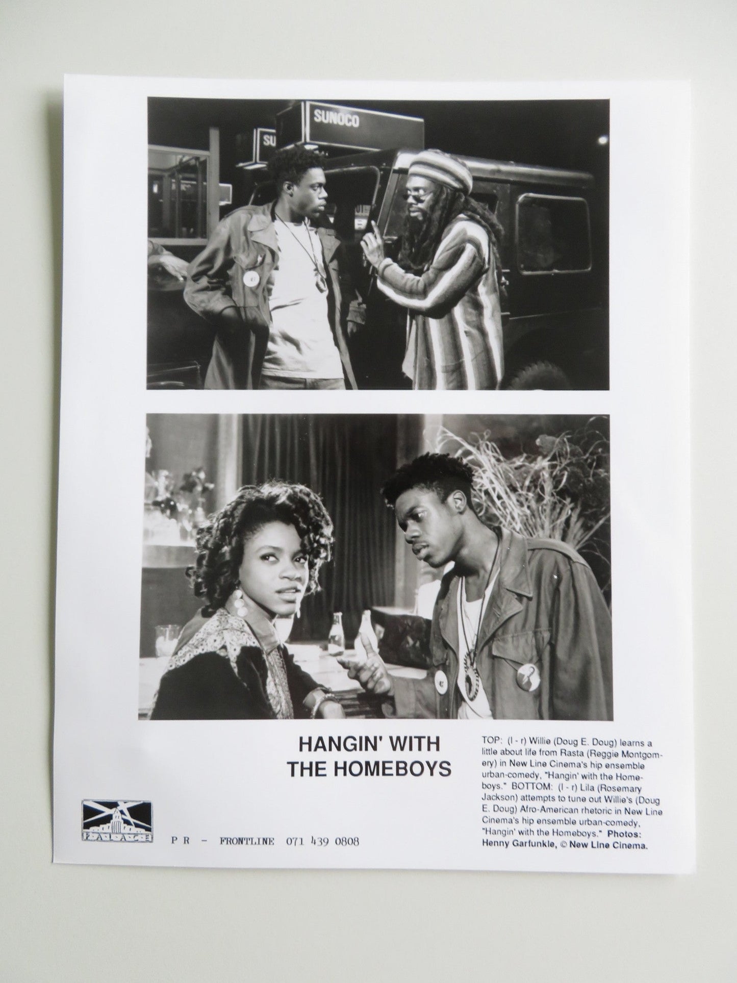 HANGIN' WITH THE HOMEBOYS MOVIE STILL PHOTO LOT OF 2 DOUG E. DOUG LEGUIZAMO 1991 Movie posters