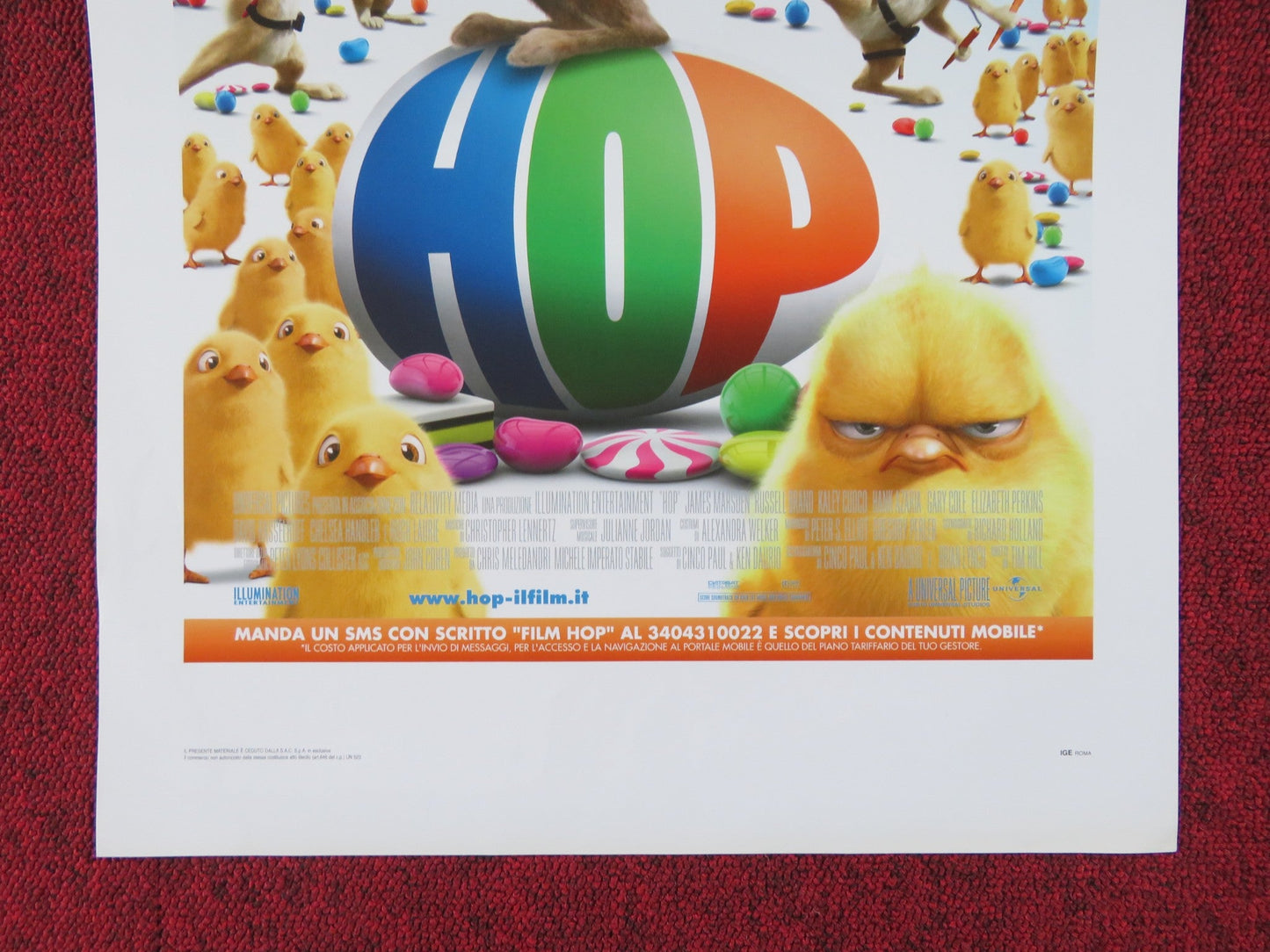HOP ITALIAN LOCANDINA POSTER JAMES MARSDEN KALEY CUOCO 2011 Rendezvous Cinema Movie posters