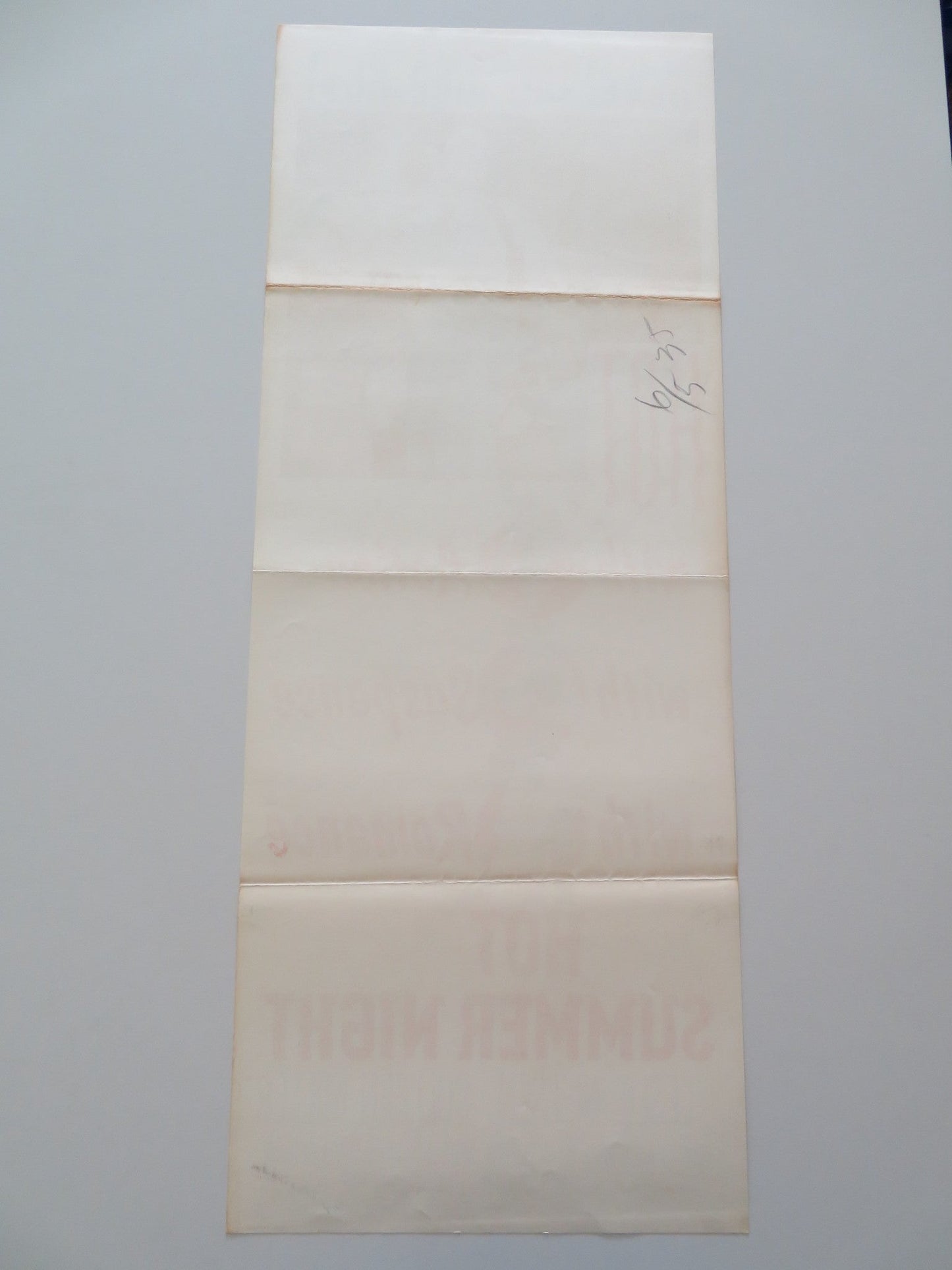 HOT SUMMER NIGHT US INSERT POSTER LESLIE NIELSEN COLLEEN MILLER 1956 Rendezvous Cinema Movie posters