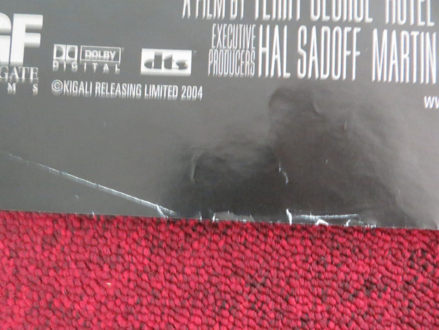 HOTEL RWANDA UK QUAD ROLLED POSTER DON CHEADLE NICK NOLTE 2004 Movie posters