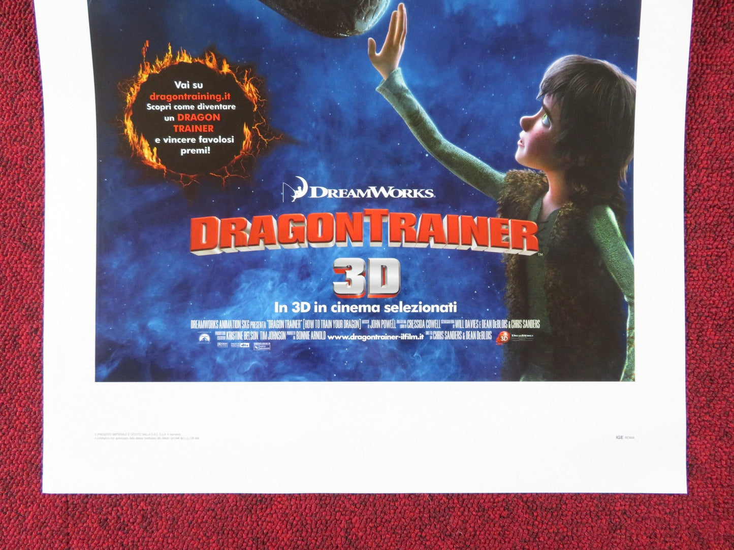 HOW TO TRAIN YOUR DRAGON ITALIAN LOCANDINA POSTER JAY BARUCHEL 2010 Rendezvous Cinema Movie posters