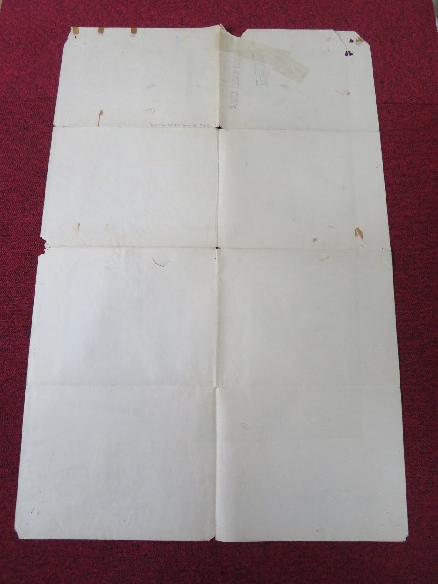 I DIED A THOUSAND TIMES FOLDED US ONE SHEET POSTER JACK PALANCE S. WINTERS 1955 Rendezvous Cinema Movie posters