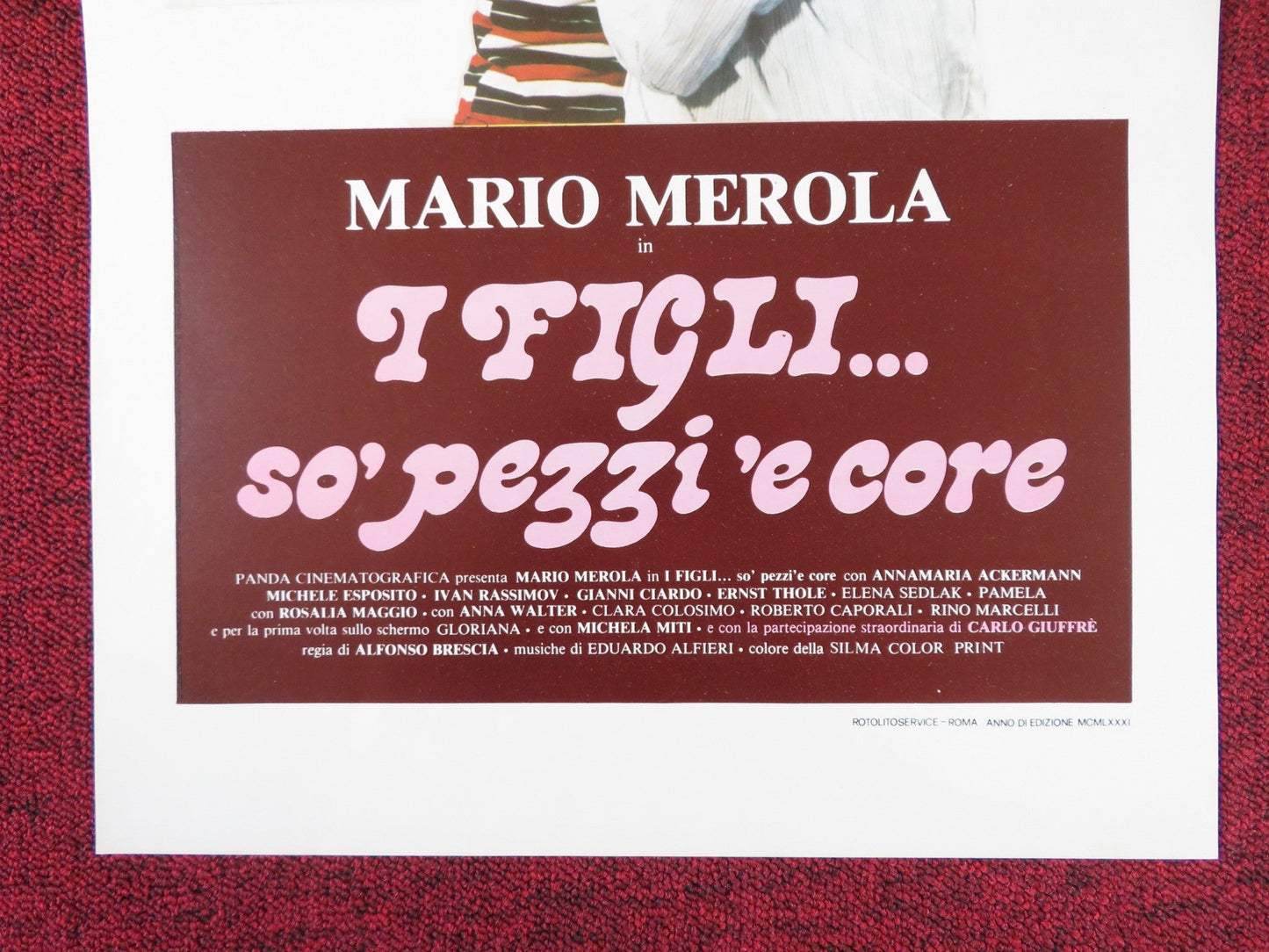 I FIGLI... SO' PEZZI 'E CORE ITALIAN LOCANDINA POSTER MARIO MEROLA ANNA 1981 Rendezvous Cinema Movie posters