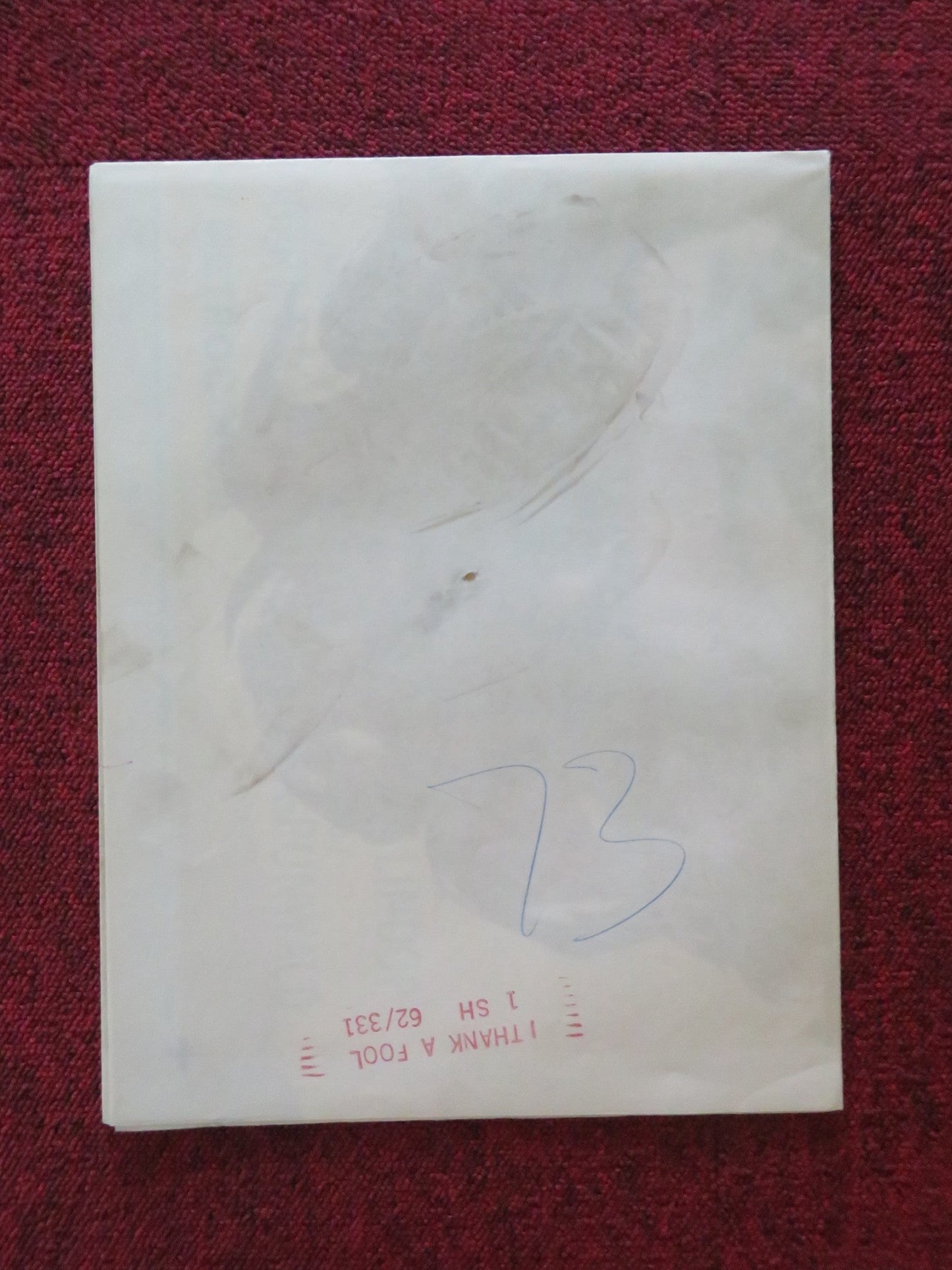 I THANK A FOOL FOLDED US ONE SHEET POSTER SUSAN HAYWARD PETER FINCH 1962 Rendezvous Cinema Movie posters