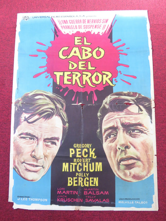 CAPE FEAR SPANISH POSTER GREGORY PECK ROBERT MITCHUM 1962