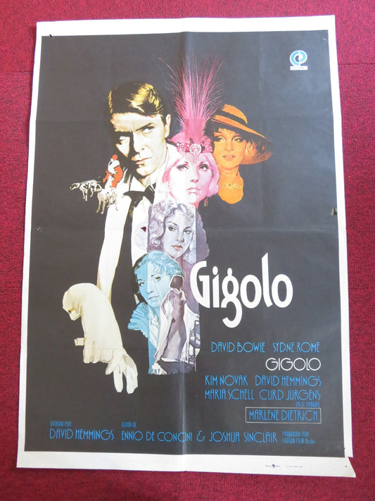 JUST A GIGOLO SPANISH POSTER DAVID BOWIE SYDNE ROME 1979