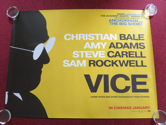 VICE - B UK QUAD ROLLED POSTER CHRISTIAN BALE AMY ADAMS 2018