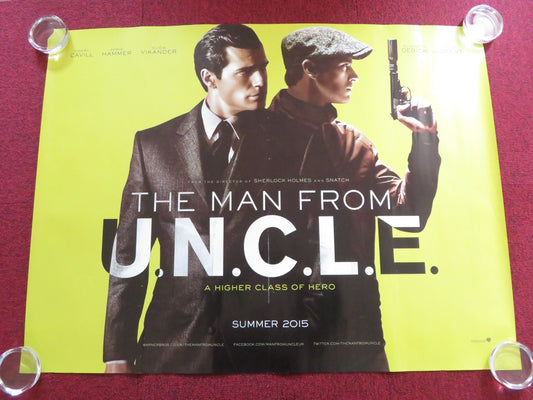 THE MAN FROM U.N.C.L.E. UK QUAD ROLLED POSTER HENRY CAVILL ARMIE HAMMER 2015