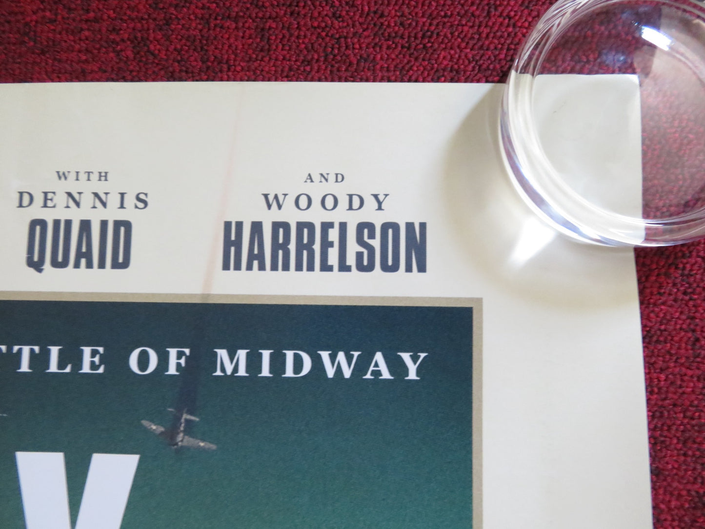 MIDWAY UK QUAD ROLLED POSTER ED SKREIN WOODY HARRELSON 2019