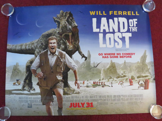 LAND OF THE LOST UK QUAD ROLLED POSTER WILL FERRELL ANNA FRIEL 2009
