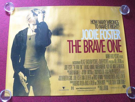 THE BRAVE ONE UK QUAD ROLLED POSTER JODIE FOSTER TERRENCE HOWARD 2007