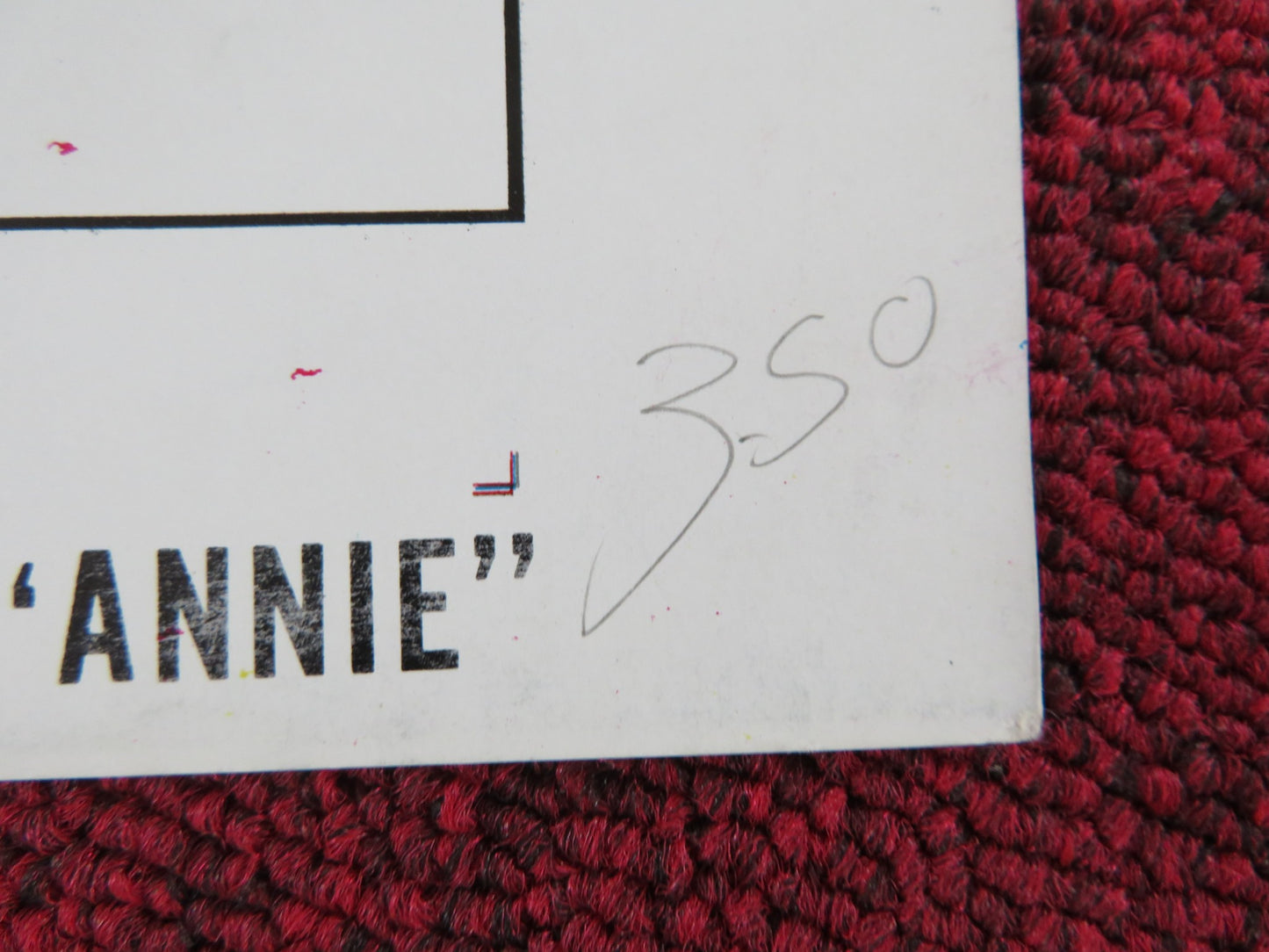 ANNIE - B FOLDED US ONE SHEET POSTER TIM CURRY ALBERT FINNEY 1982 - Rendezvous Cinema