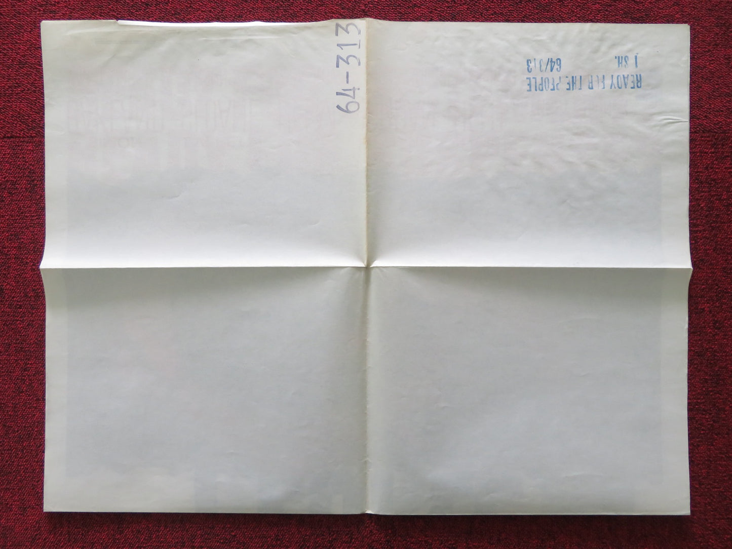 READY FOR THE PEOPLE FOLDED US ONE SHEET POSTER SIMON OAKLAND SLOANE 1964 - Rendezvous Cinema