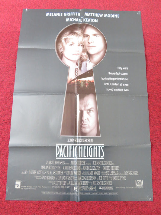 PACIFIC HEIGHTS FOLDED INTERNATIONAL ONE SHEET POSTER MICHAEL KEATON 1990