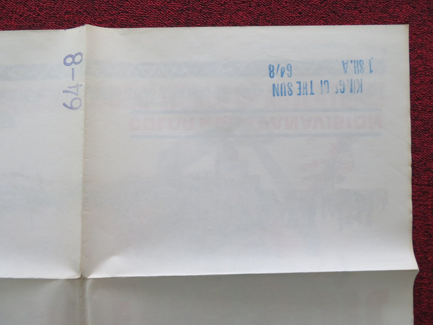 KINGS OF THE SUN FOLDED US ONE SHEET POSTER YUL BRYNNER GEORGE CHAKIRIS 1964 - Rendezvous Cinema