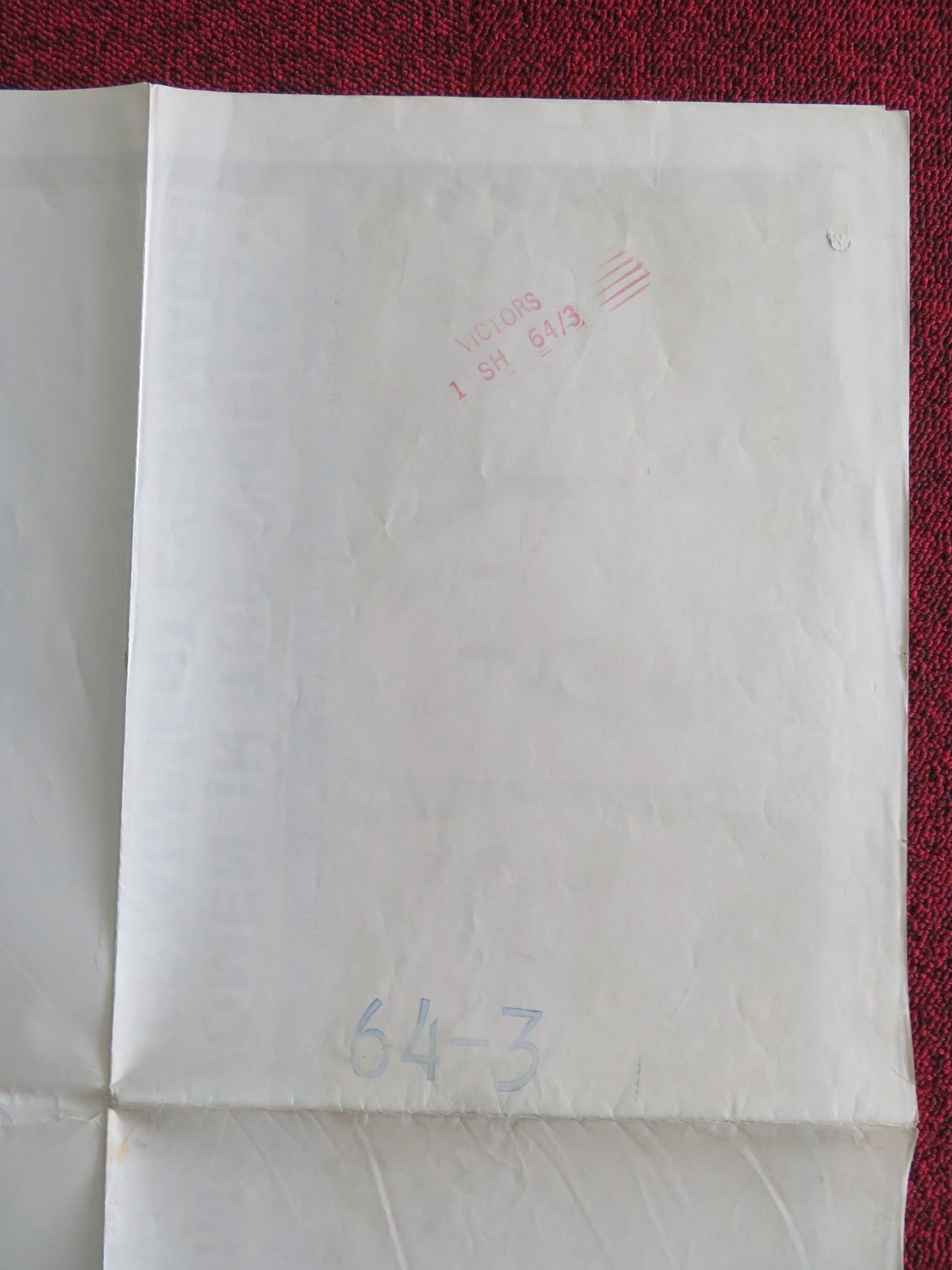 THE VICTORS FOLDED US ONE SHEET POSTER VINCE EDWARDS ALBERT FINNEY 1963 - Rendezvous Cinema