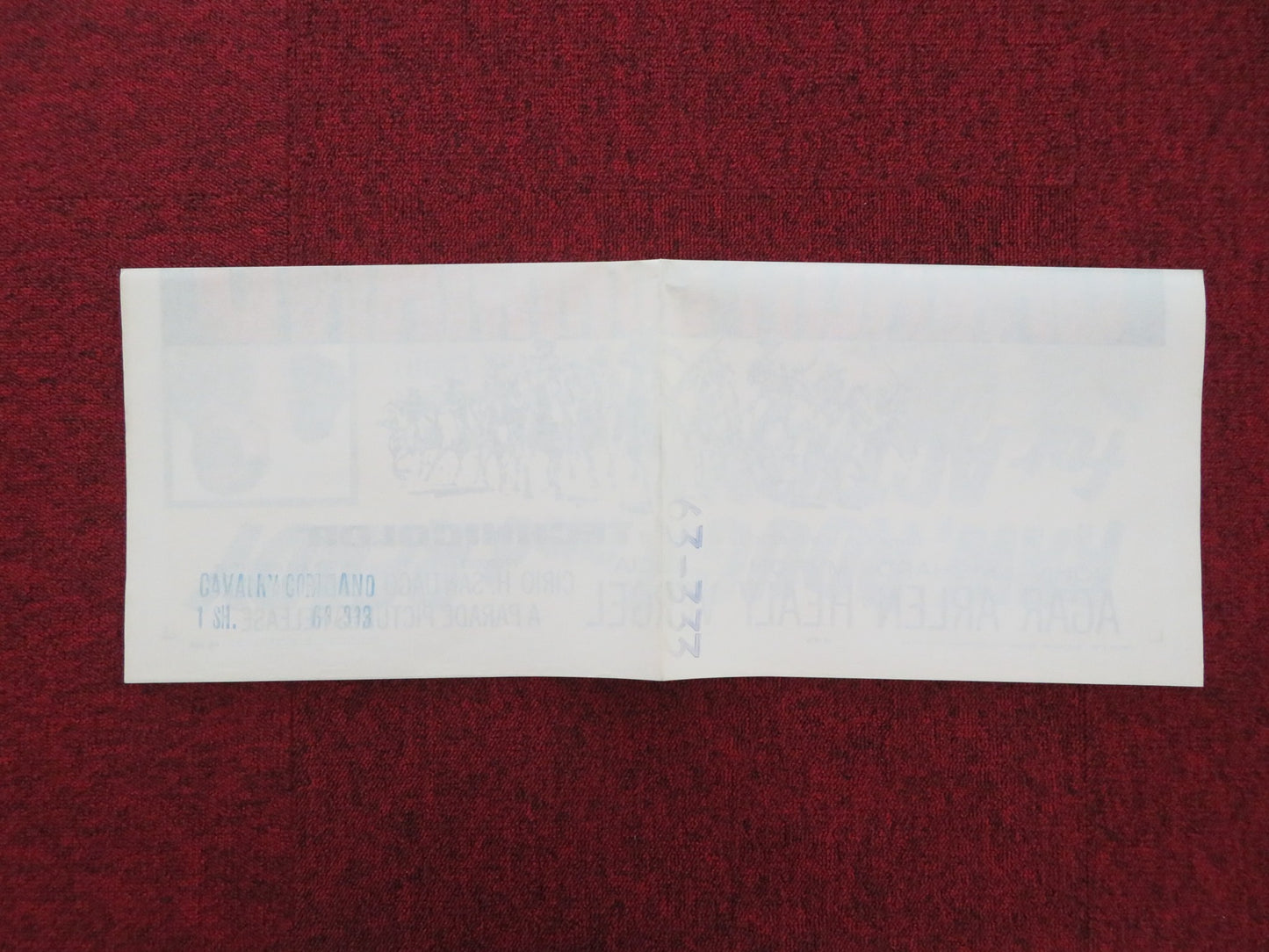 CAVALRY COMMAND FOLDED US ONE SHEET POSTER JOHN AGAR RICHARD ARLEN 1963 - Rendezvous Cinema