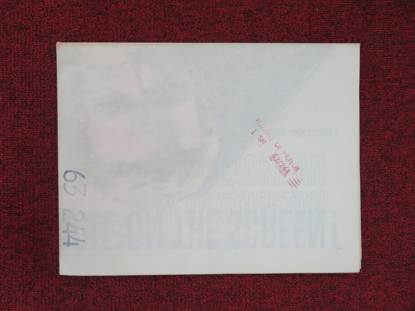 TWILIGHT OF HONOR FOLDED US ONE SHEET POSTER RICHARD CHAMBERLAIN NICK ADAMS 1963 - Rendezvous Cinema