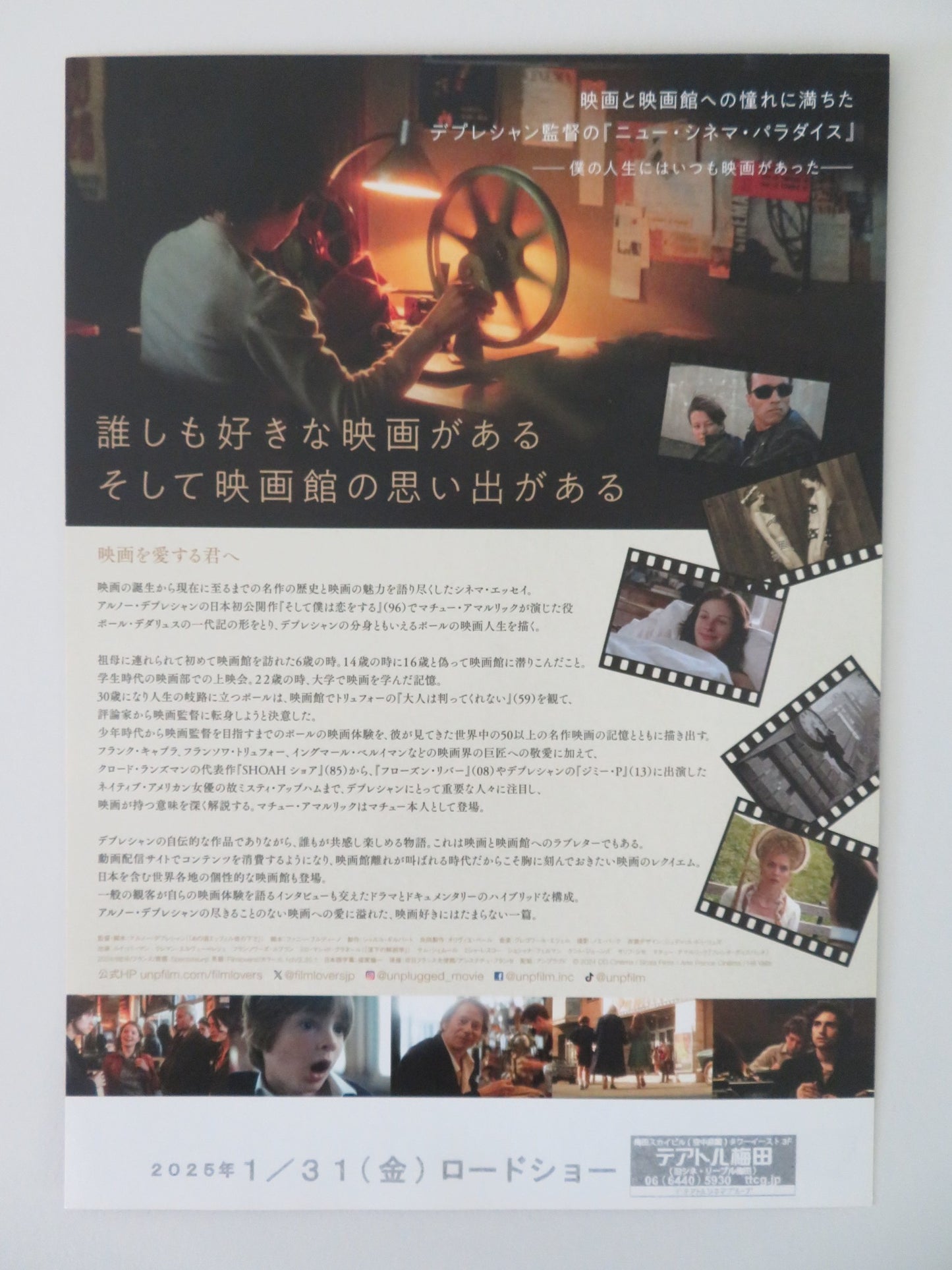 FILMLOVERS! JAPANESE CHIRASHI (B5) POSTER LOUIS BIRMAN DOMINIQUE PAINI 2024 - Rendezvous Cinema