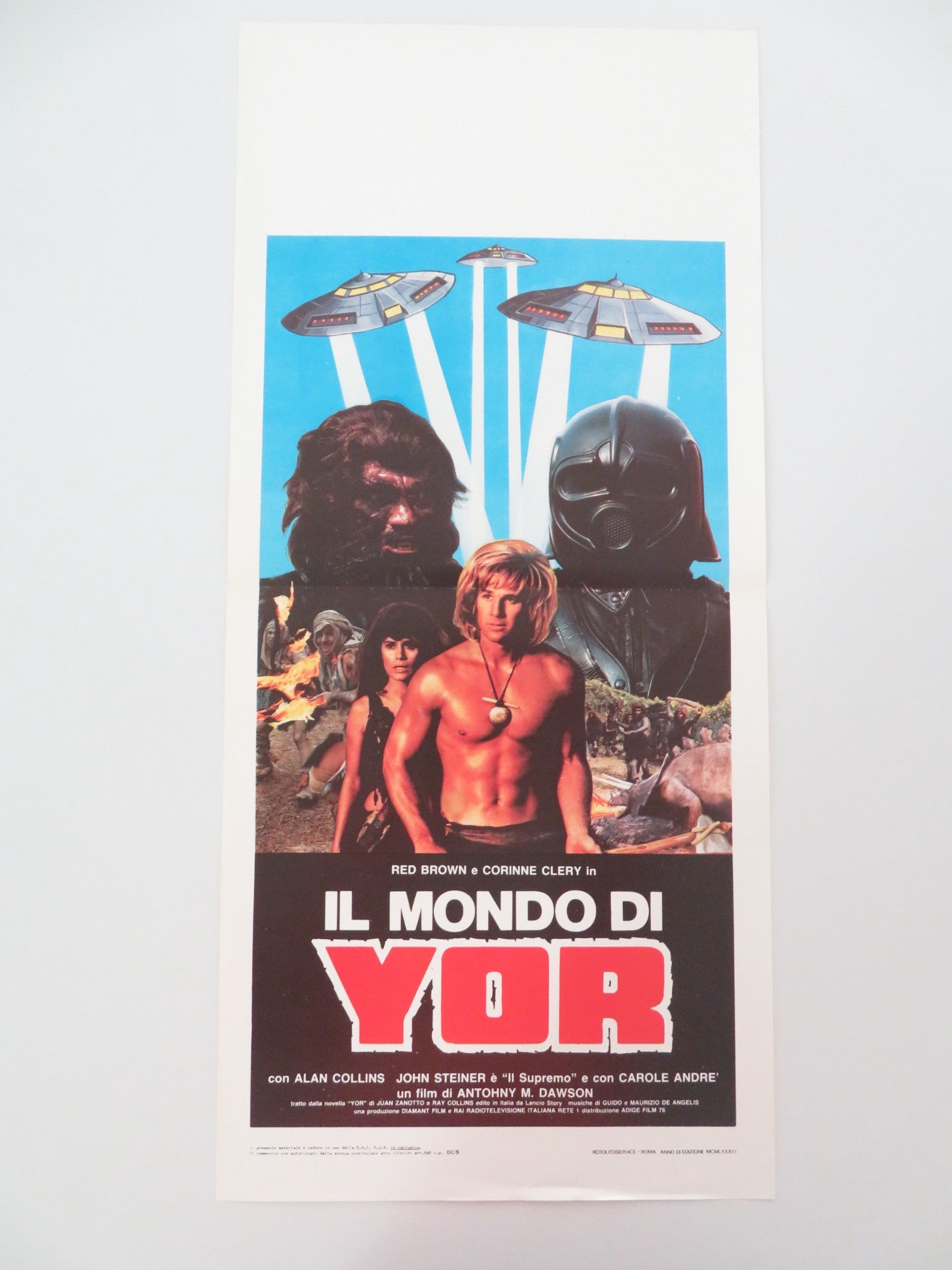 YOR THE HUNTER FROM THE FUTURE ITALIAN LOCANDINA POSTER REB BROWN C yor-the-hunter-from-the-future-italian-locandina-poster-reb-brown-c