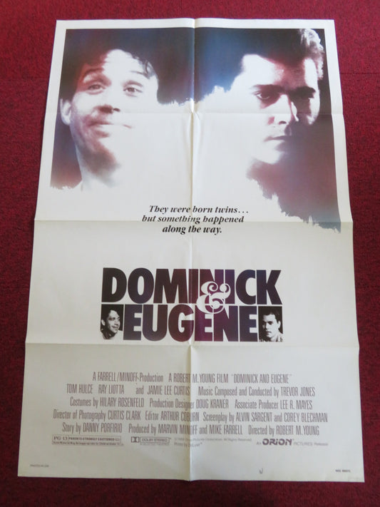 DOMINICK AND EUGENE FOLDED US ONE SHEET POSTER TOM HULCE RAY LIOTTA 1988