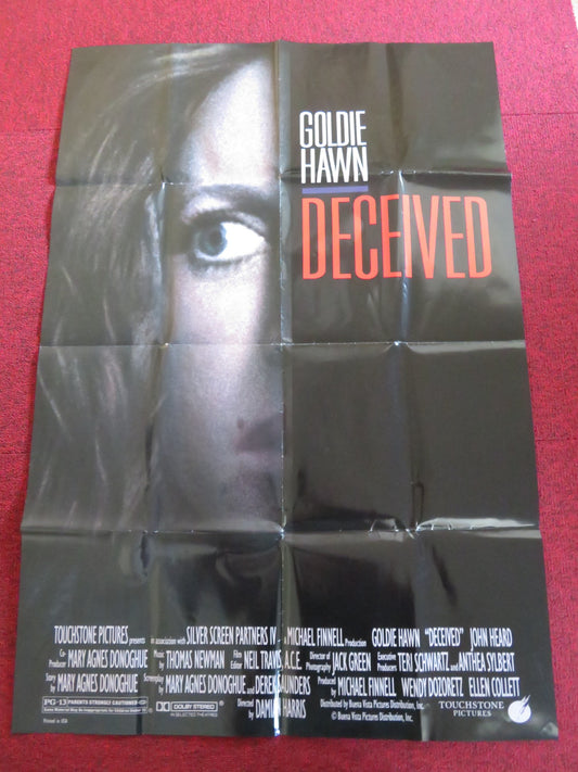 DECEIVED FOLDED US ONE SHEET POSTER GOLDIE HAWN 1991