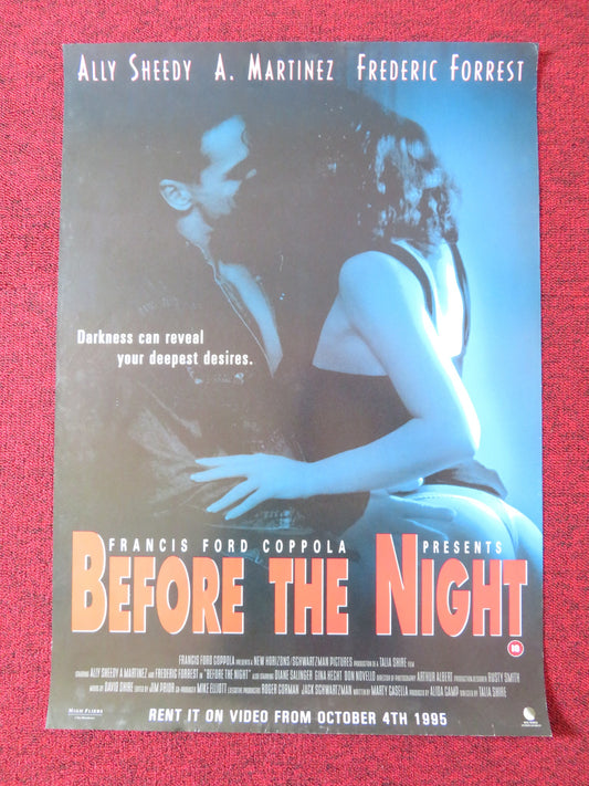 ONE NIGHT STAND VHS VIDEO POSTER ALLY SHEEDY A. MARTINEZ 1995