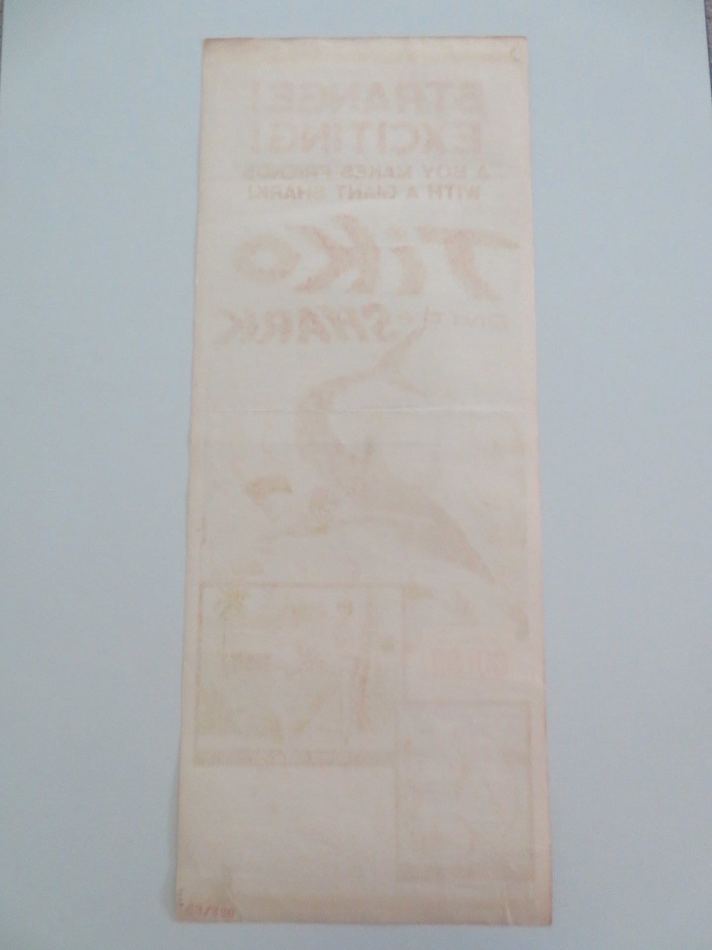 TIKO AND THE SHARK US INSERT POSTER AL KAUWE MARLENE AMONG 1963 - Rendezvous Cinema