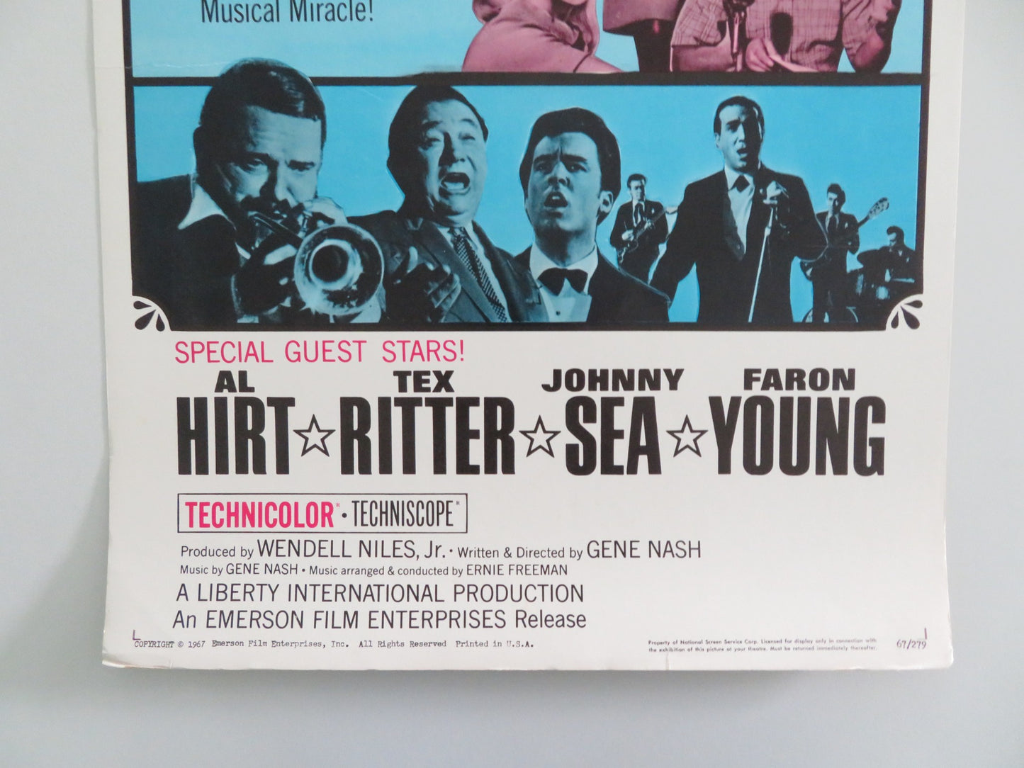 WHAT AM I BID? US INSERT POSTER LEROY VAN DYKE KRISTIN NELSON 1967 - Rendezvous Cinema