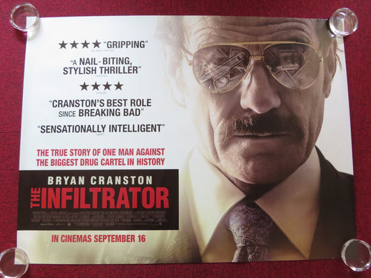 THE INFILTRATOR UK QUAD ROLLED POSTER BRYAN CRANSTON LEANNE BEST 2016