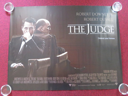 THE JUDGE UK QUAD ROLLED POSTER ROBERT DOWNEY JR. ROBERT DUVALL 2014
