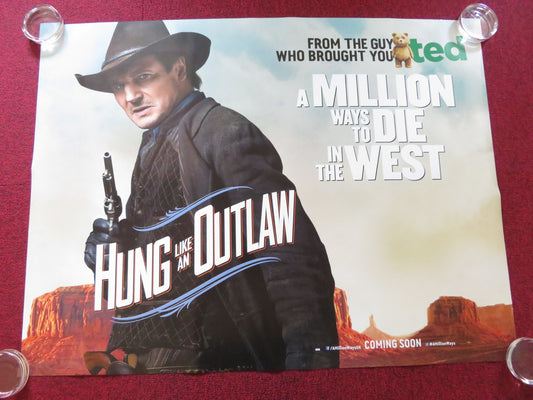 A MILLION WAYS TO DIE IN THE WEST - B UK QUAD ROLLED POSTER SETH MCFARLANE 2014