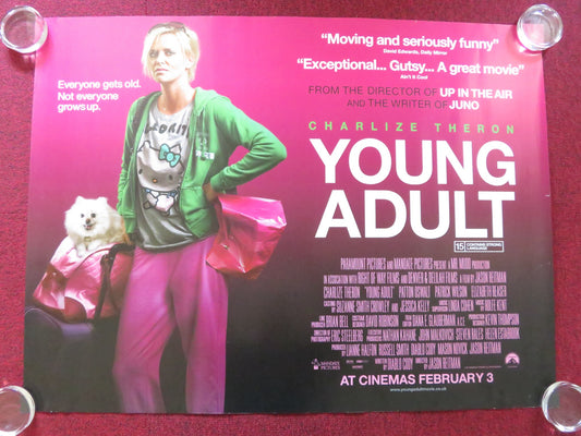 YOUNG ADULT UK QUAD ROLLED POSTER CHARLIZE THERON PATTON OSWALT 2011