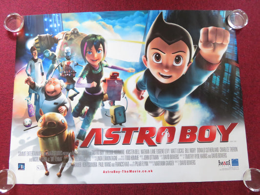 ASTRO BOY UK QUAD ROLLED POSTER CHARLIZE THERON FREDDIE HIGHMORE 2009