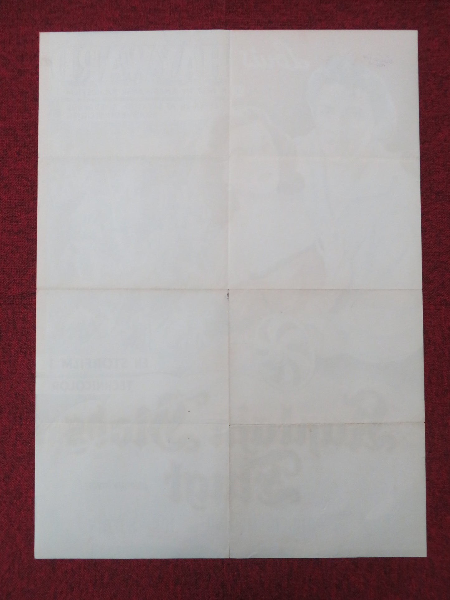 CAPTAIN PIRATE DANISH POSTER ROLLED LOUIS HAYWARD PATRICIA MEDINA 1952 - Rendezvous Cinema