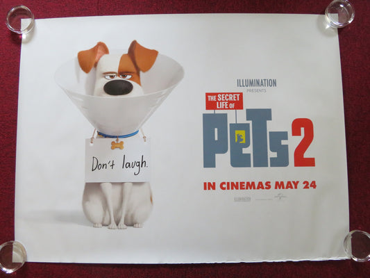 THE SECRET LIFE OF PETS 2 - A UK QUAD ROLLED POSTER KEVIN HART H. FORD 2019