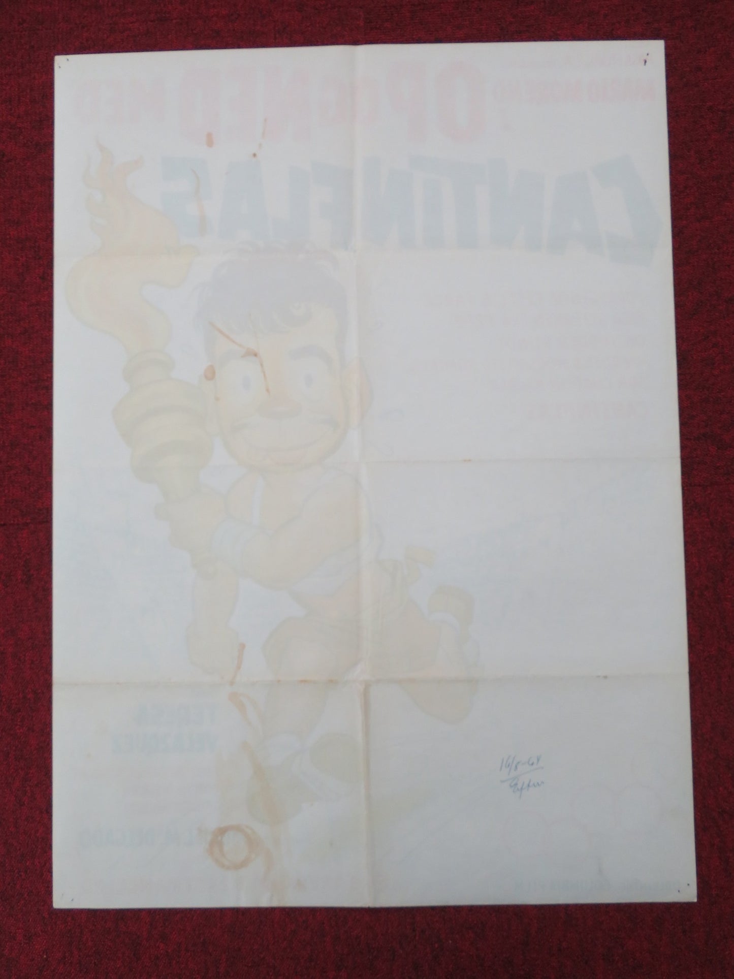 UPS AND DOWNS DANISH POSTER ROLLED CANTINFLAS TERE VELAZQUEZ 1962 - Rendezvous Cinema
