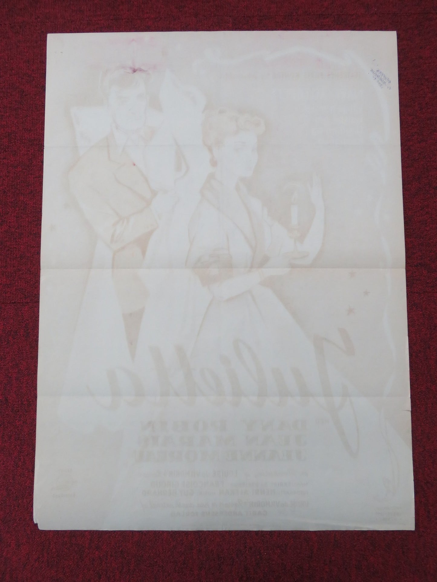 JULIETTA DANISH POSTER ROLLED JEAN MARAIS DANY ROBIN 1956 - Rendezvous Cinema
