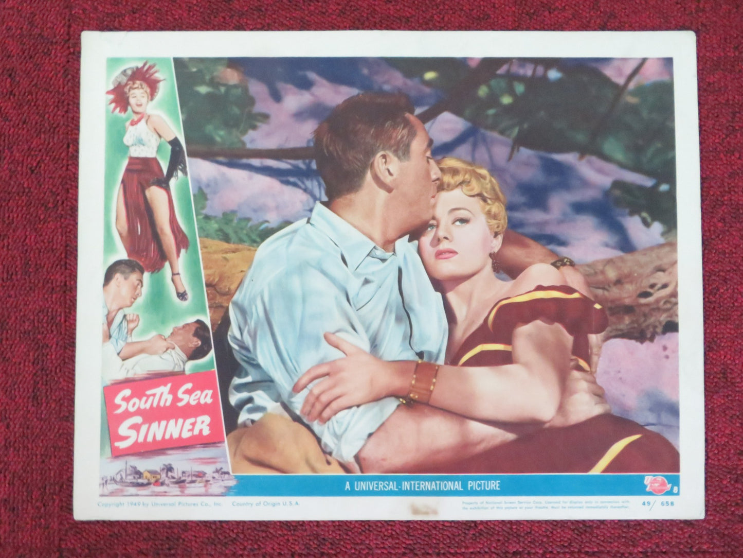 SOUTH SEA SINNER US LOBBY CARD FULL SET SHELLEY WINTERS MACDONALLD CAREY 1949 - Rendezvous Cinema