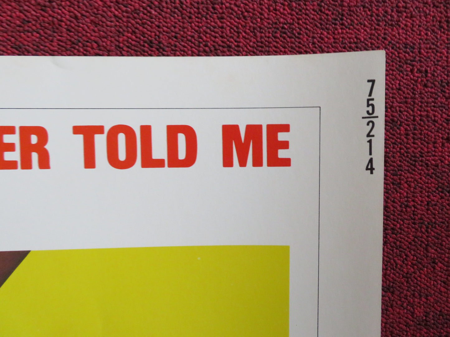 LIES MY FATHER TOLD ME US HALF SHEET (22"x 28") POSTER YOSSI YADIN BIRMAN 1975 - Rendezvous Cinema