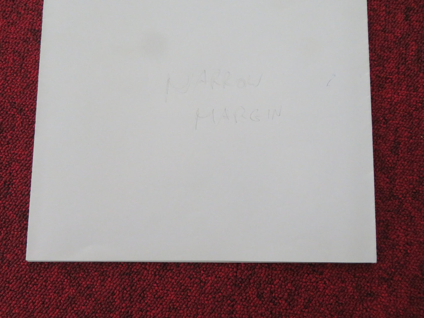 NARROW MARGIN FOLDED US ONE SHEET POSTER GENE HACKMAN ANNE ARCHER 1990 - Rendezvous Cinema