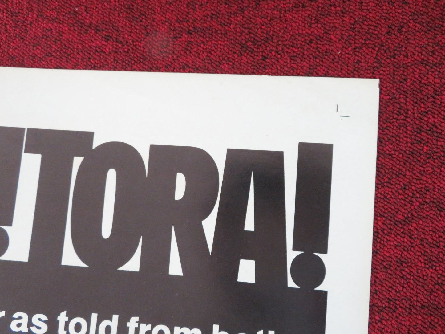 TORA! TORA! TORA! FOLDED US ONE SHEET POSTER MARTIN BALSAM JASON ROBARDS 1970 - Rendezvous Cinema