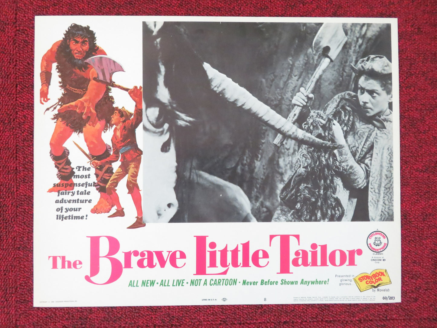 THE BRAVE LITTLE TAILOR US LOBBY CARD FULL SET KURT SCHMIDTCHEN 1969 - Rendezvous Cinema