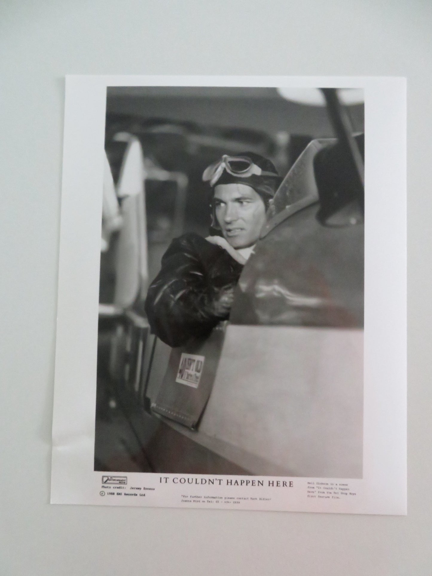 IT COULDN'T HAPPEN HERE MOVIE STILL PHOTO LOT OF 4 PET SHOP BOYS N. TENNANT 1988