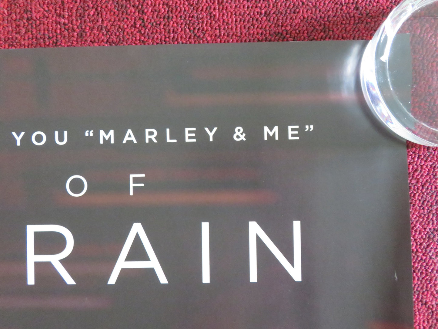 THE ART OF RACING IN THE RAIN UK QUAD ROLLED POSTER KEVIN COSTNER 2019