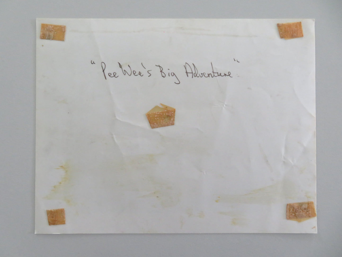 PEE-WEE'S BIG ADVENTURE MOVIE STILL PHOTO PAUL REUBENS 1985 - Rendezvous Cinema